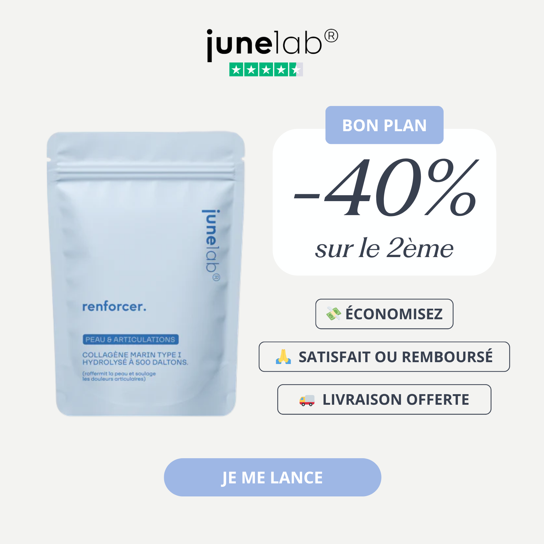 Strengthen - Marine Collagen Powder 500 daltons - 200g