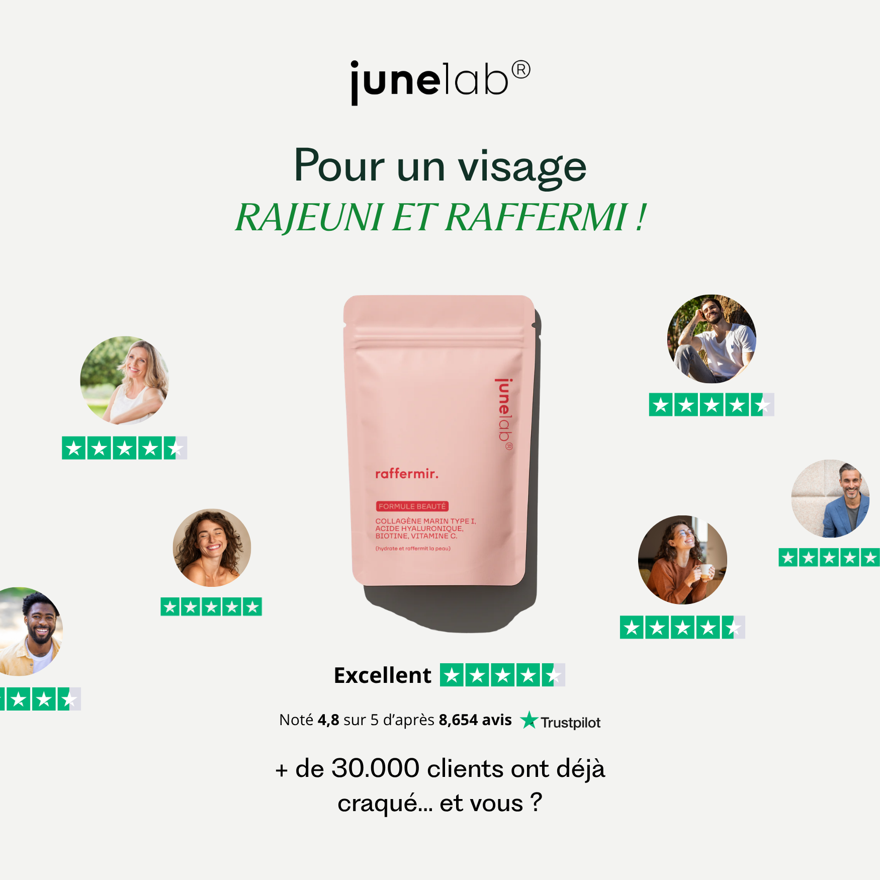 Raffermir - Collagène Marin Formule Anti-âge en Poudre - 200g