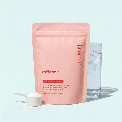 Collagène Marin Type I 500 daltons, Acide Hyaluronique, Biotine, Vitamine C | Raffermir®
