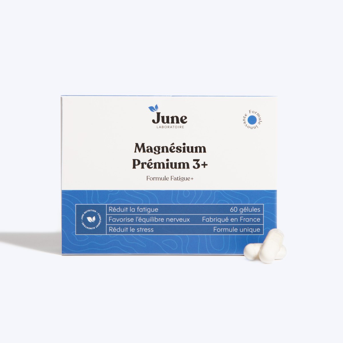 Magnésium Premium 3+ | Anti-Fatigue | 60 gélules - June Laboratoire