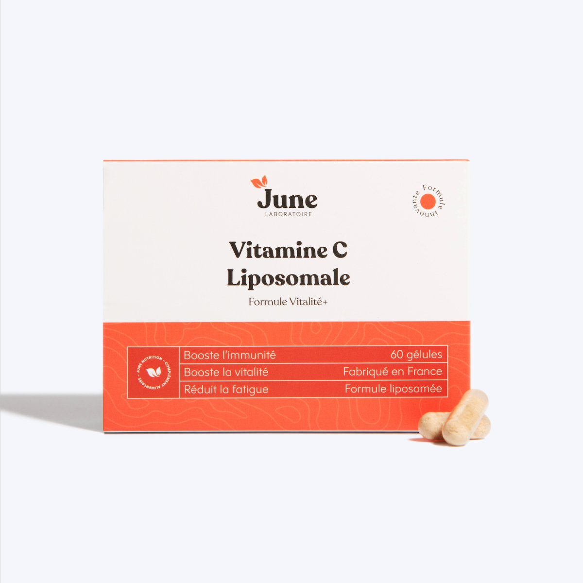 Vitamine C Liposomale | Vitalité | 60 gélules - June Laboratoire